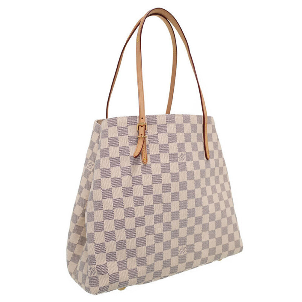 Louis Vuitton White Bag Azur Damier Cabas Tote
